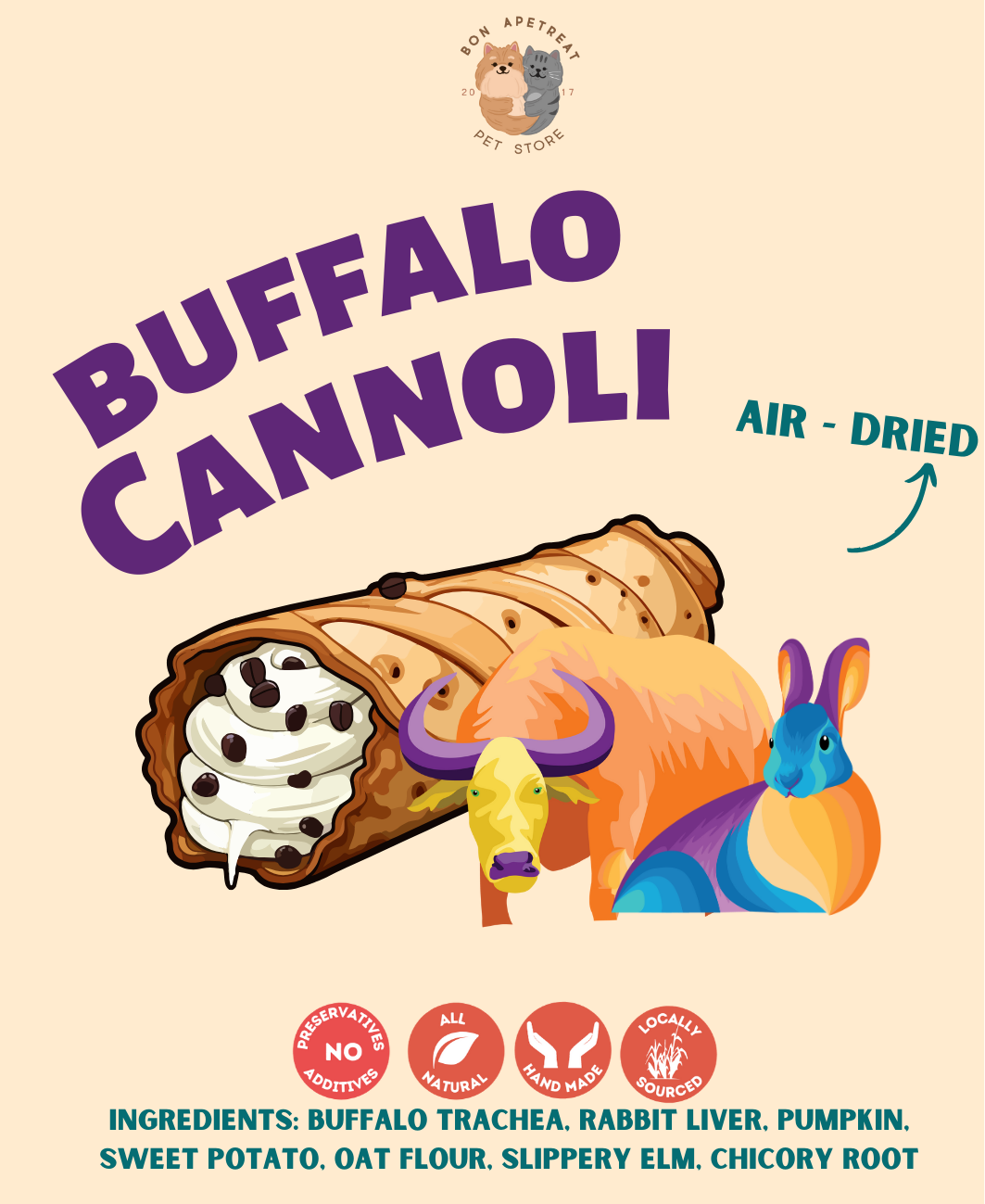 Buffalo cannoli chew
