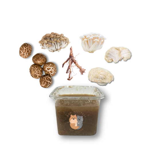 Mushroom Broth frozen topper