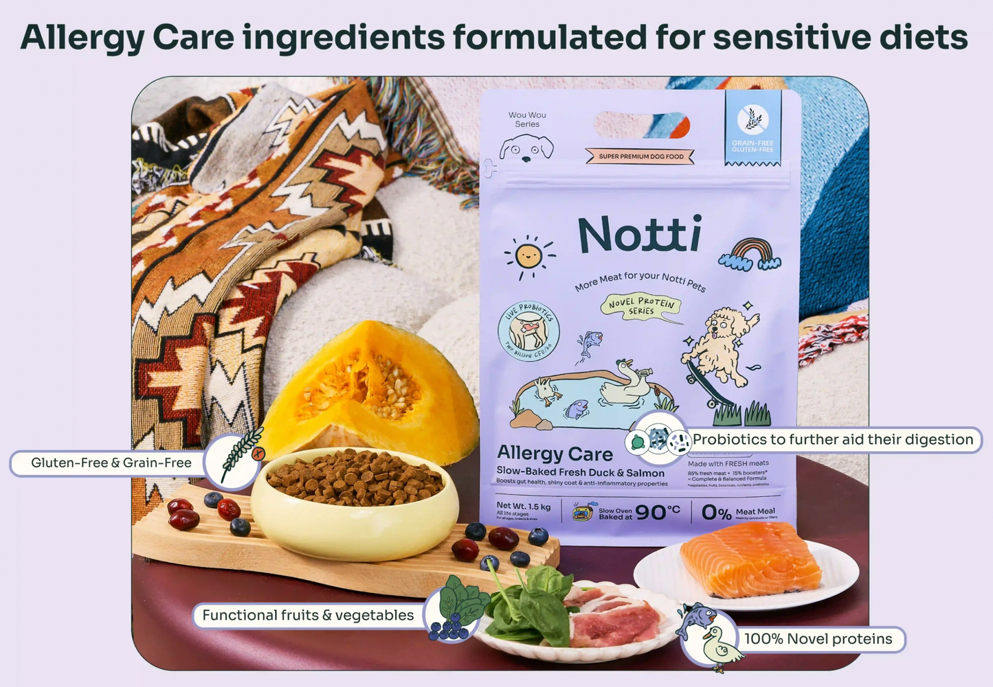 Allergy Care Slow-Baked Fresh Duck & Salmon Trial Kit