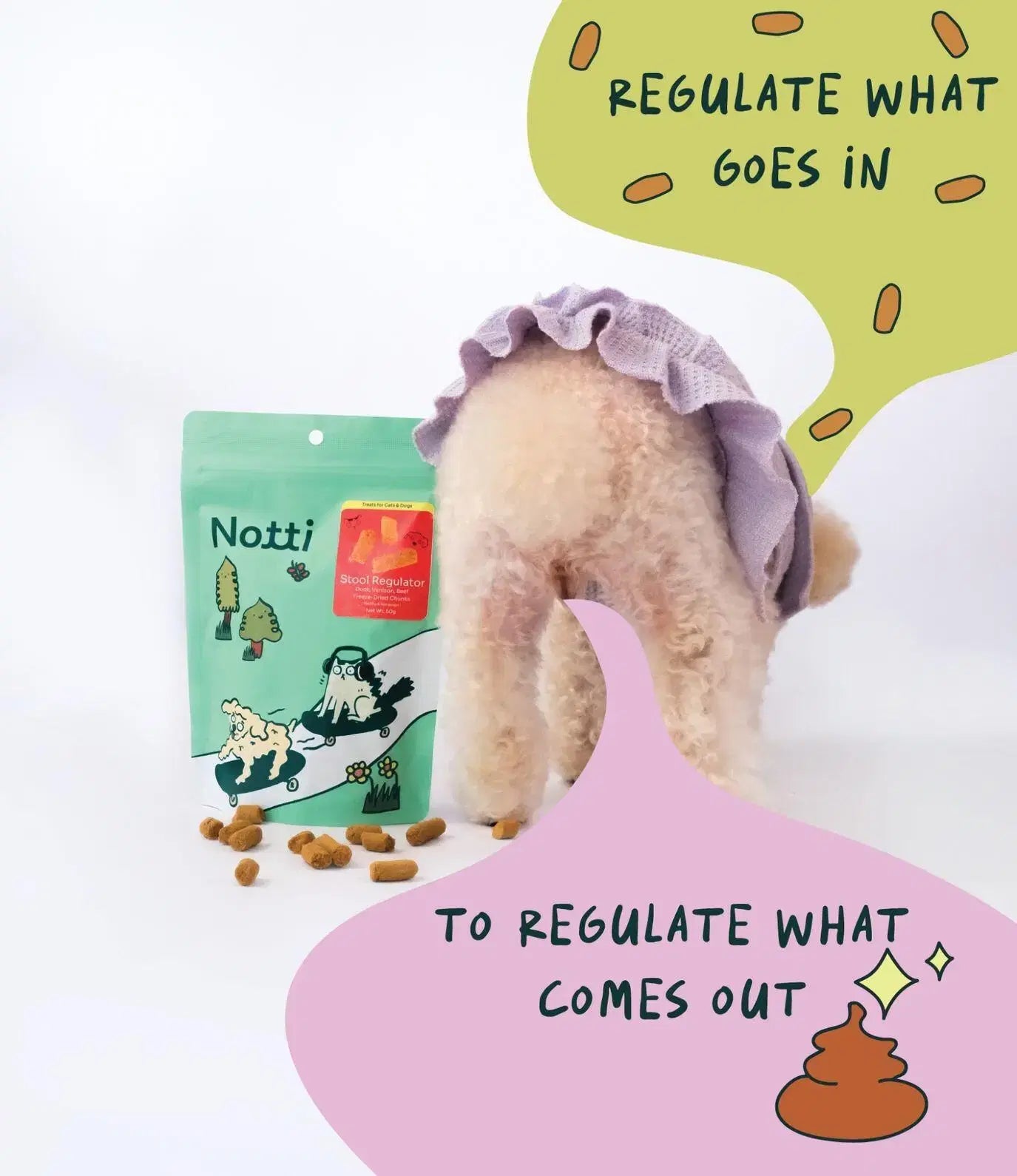 Stool Regulator Duck, Venison, Beef Freeze-Dried Chunks